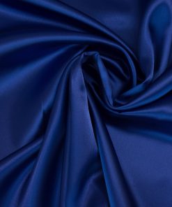 Futterstoff, Duchesse, royalblau, uni