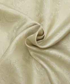 Futterstoff, Jacquard, beige, Paisley-Muster