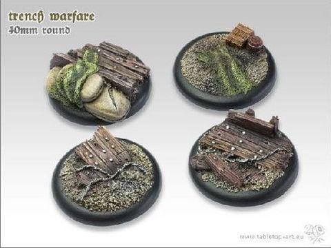 Trench Warfare Bases – 40mm Round Lip (2) – Bild 2