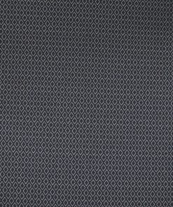 Jacquard elastisch Raute blau-weiß