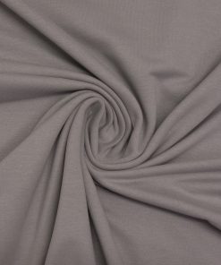BIO Baumwollstoff, Sweatstoff, grau, uni