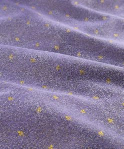 Jacquard Tracht Streublümchen – lila/gold