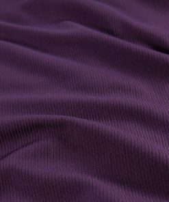 Wirkware Rippenstruktur Polyester – aubergine