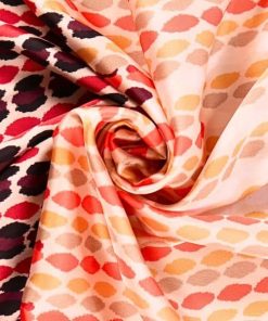 Satin graphischer Farbverlauf Polyester – Farbmix