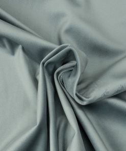 Robuster Polsterstoff, Samtstoff, graublau, uni