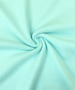 Baumwollstoff, Fleecestoff, mint, uni