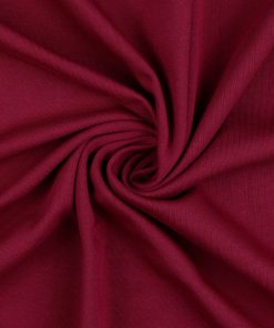 Baumwollstoff, Sweatstoff, bordeaux, uni