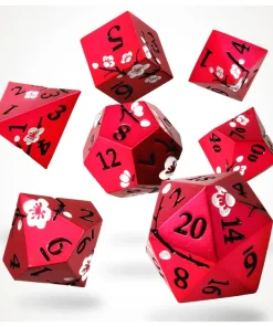 Dawn Blossom Metal RPG Dice Set