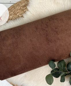 Feincord, Babycord elastisch – Uni schokobraun