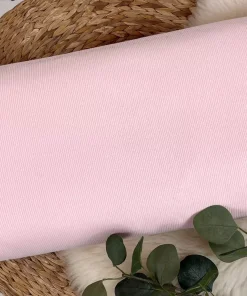 dünner Ripp Jersey Stoff – Uni rosa – Öko-tex-100