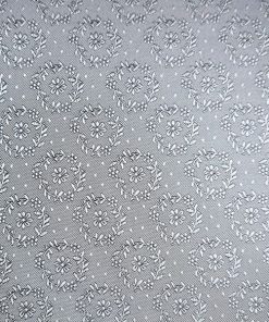 Jacquard edle Blumenkränze – silber
